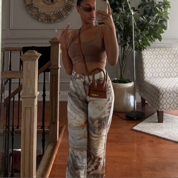 Jaded London mixed marble print boyfriend jeans - Picture 4 of 4